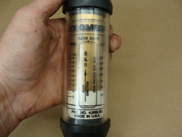 OMEGA FLOW METER FLMW-3810BR 10GPM 3/8″ NPT 3500PSI