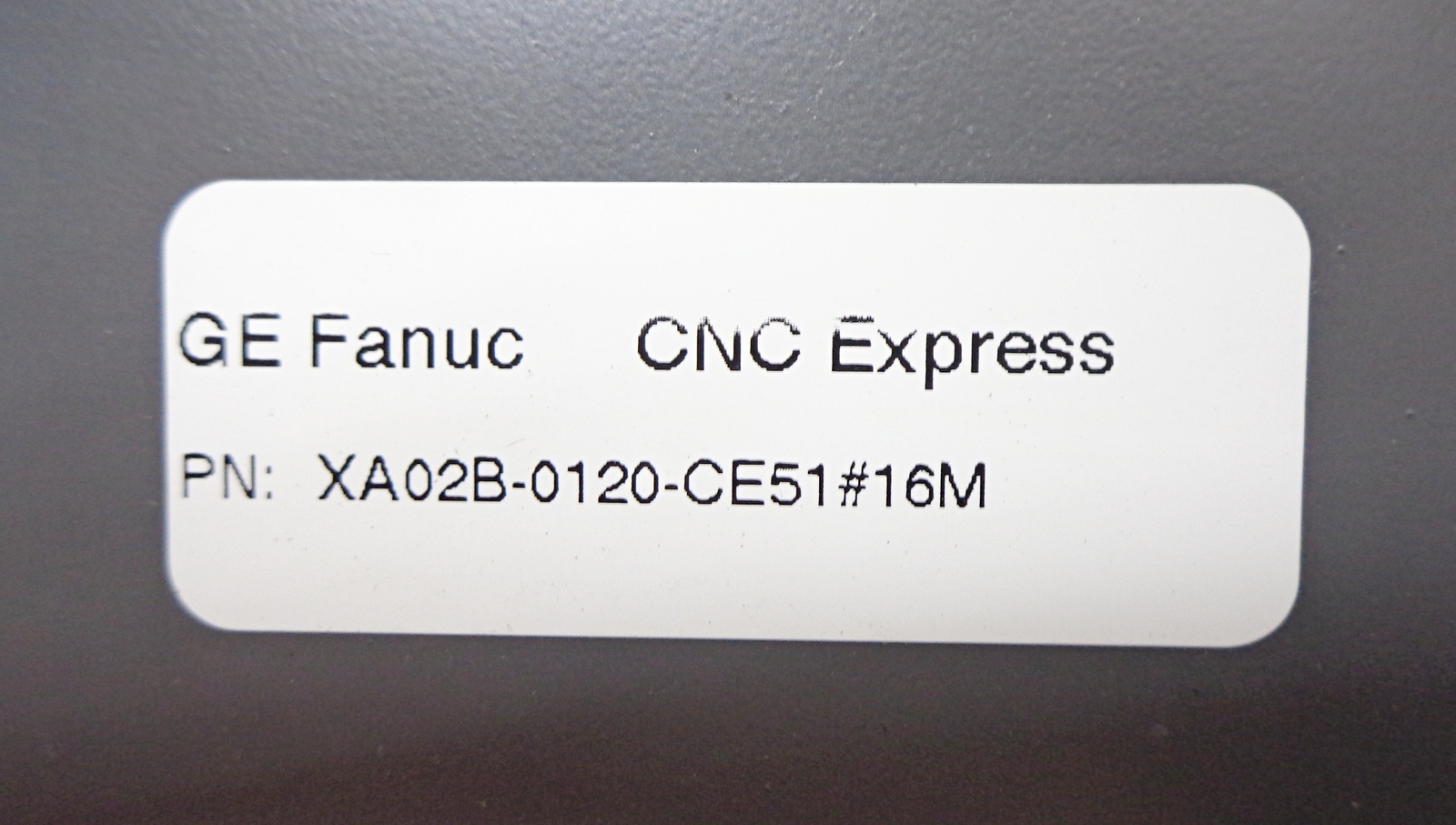 GE FANUC XA02B-0120-CE51#16M SERIES 16-M CONTROL PANEL W/ MONITOR *PARTS ONLY*