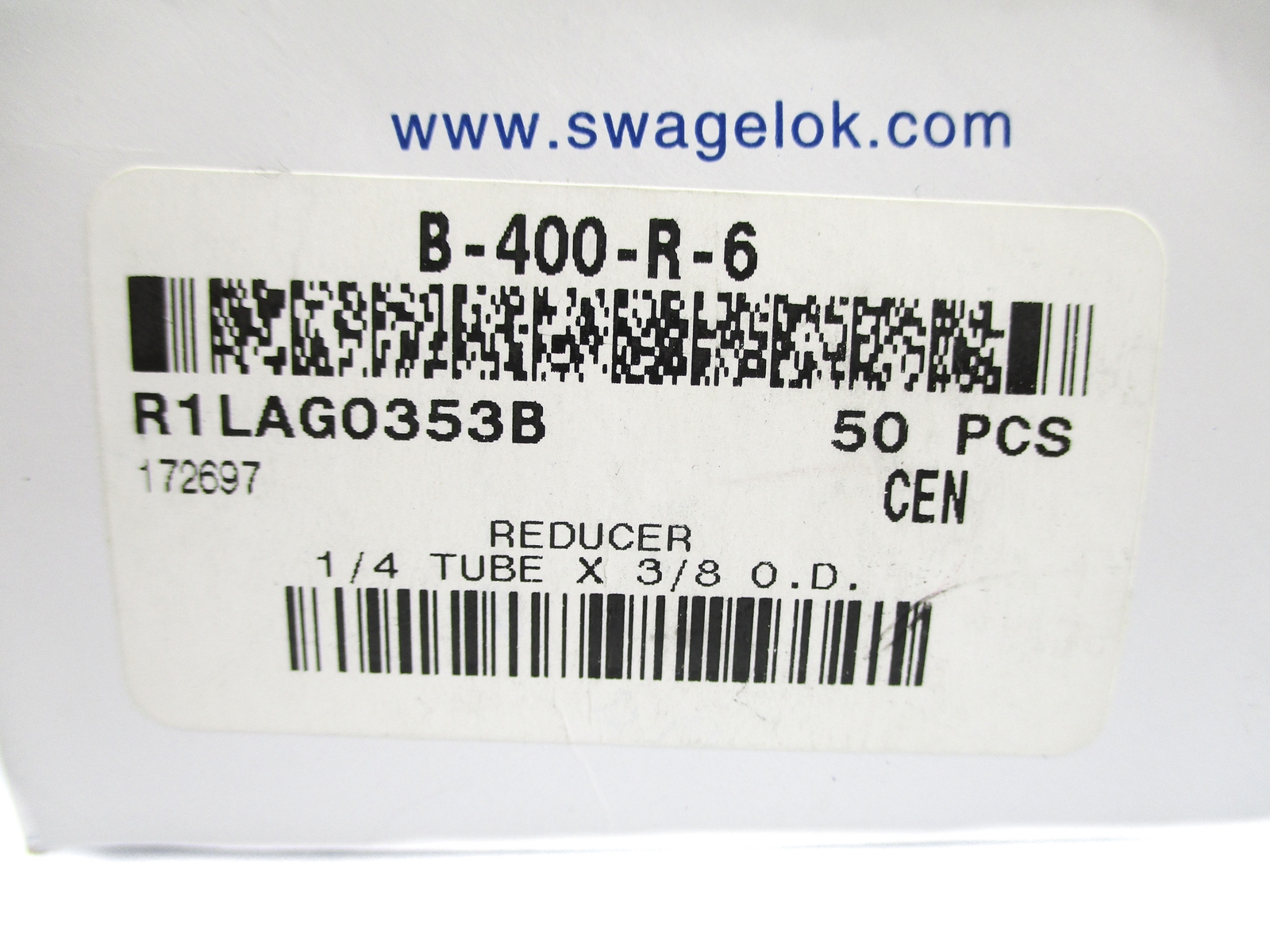 SWAGELOK B-400-R-6 (PKG OF 50) NSMP