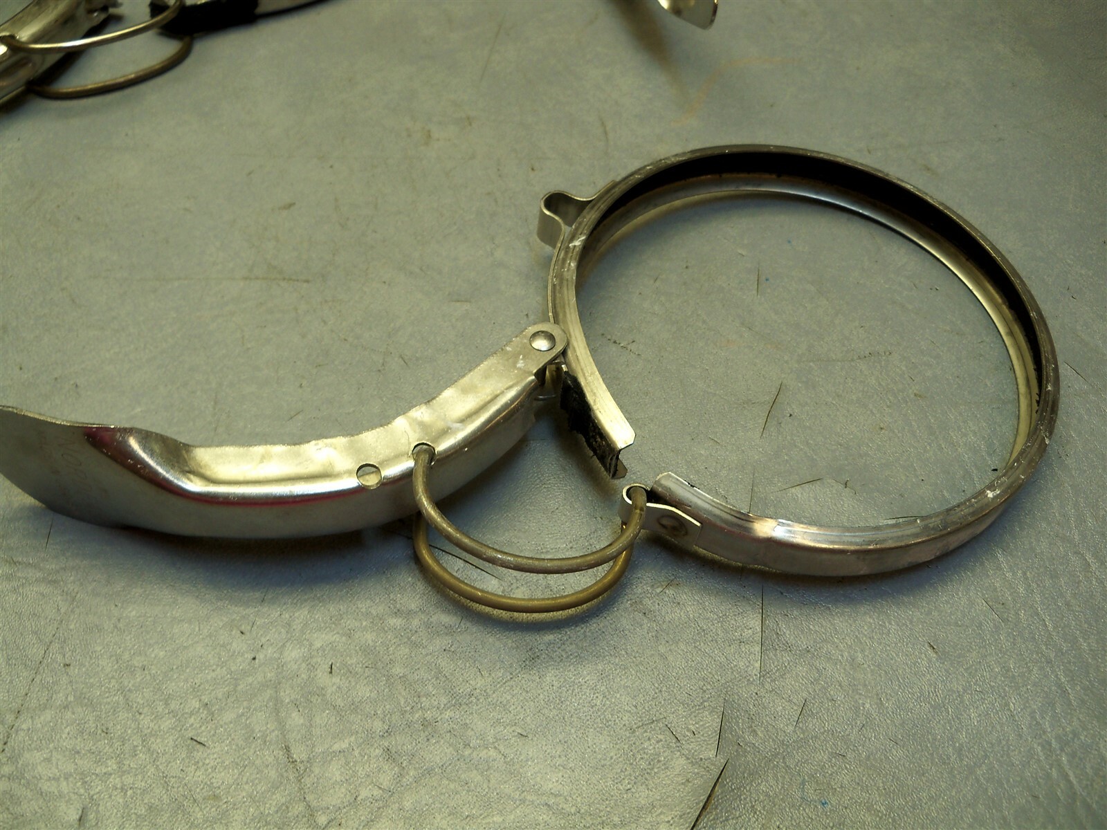 4″ & 6″ Stainless Steel duct Clamps end caps lot NordFAB