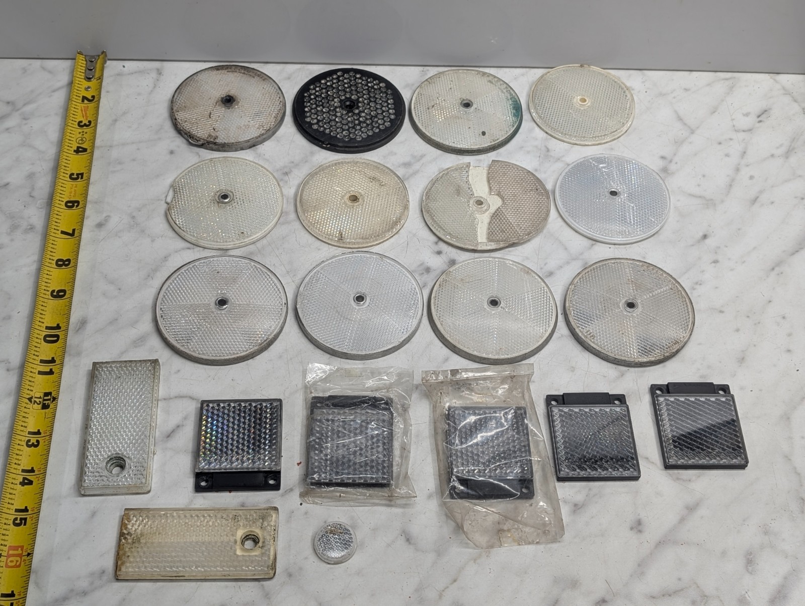 Lot Industrial Photoelectric Sensor Reflectors Retroreflective Targets Assorted