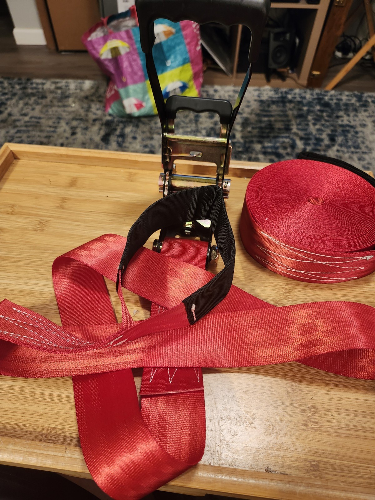 2″ TIE-DOWN RATCHET STRAP – NO HOOKS/heavy Duty Racket With 8ft Strap No Hook