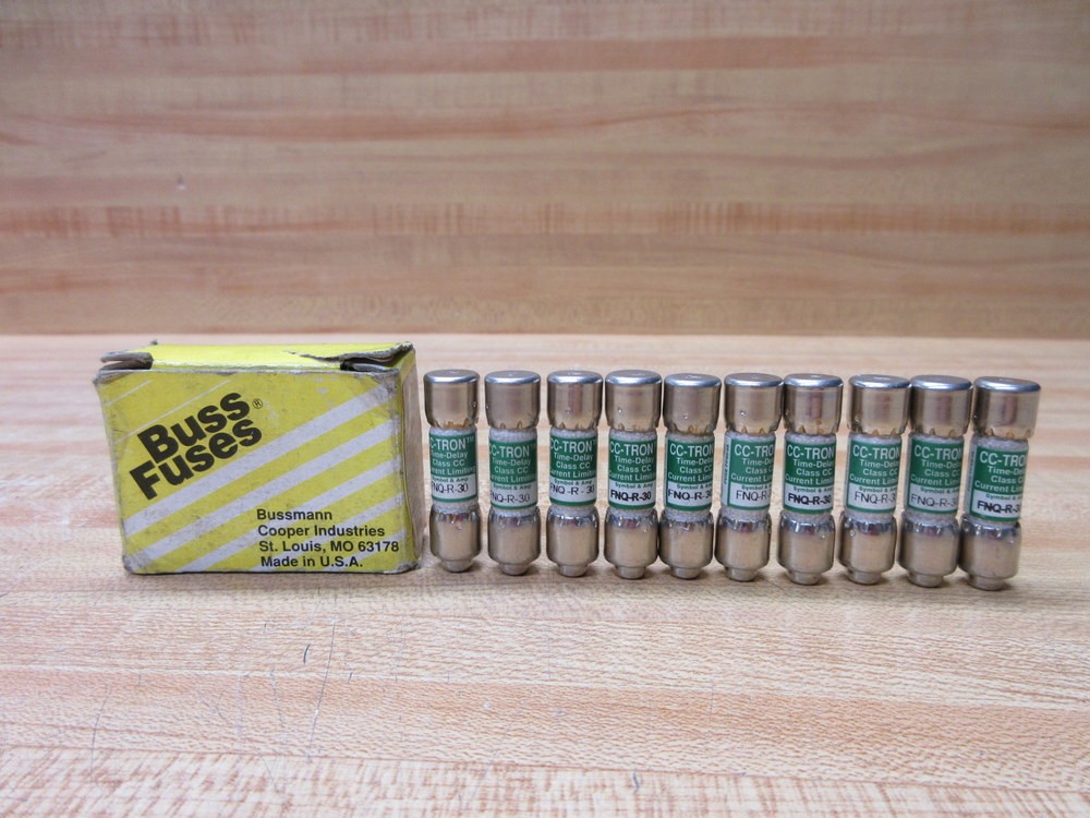 Buss FNQ-R-30 Bussmann Fuse Cross Ref 49ZU35 (Pack of 10)