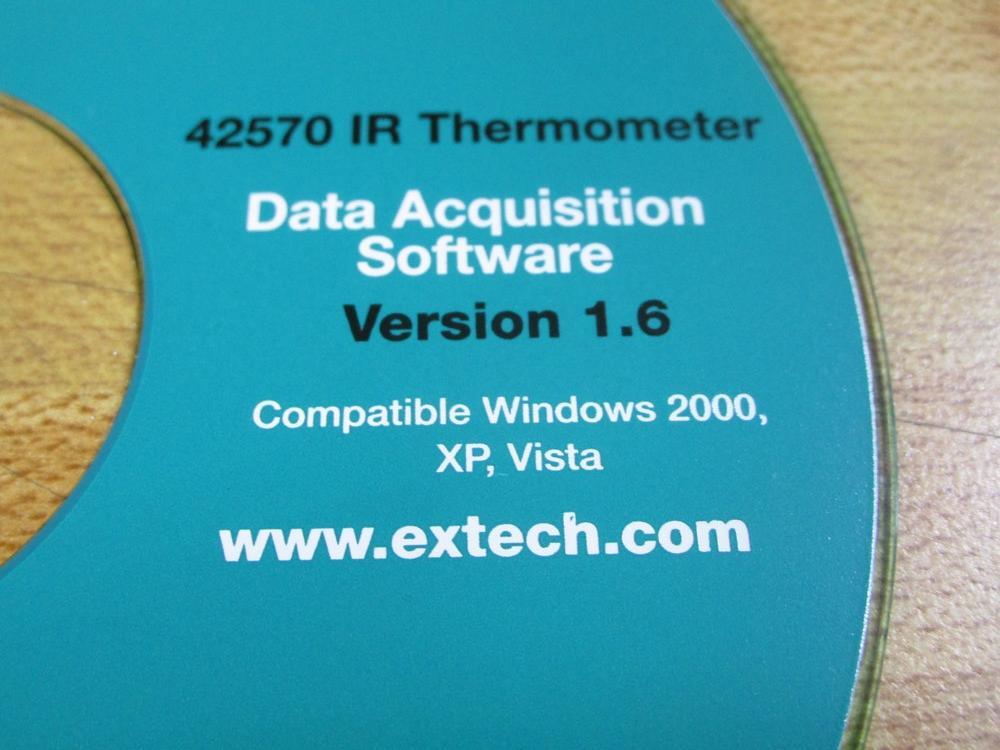 Extech Instruments 42570 IR Data Acquisition Software CD Version 1.6