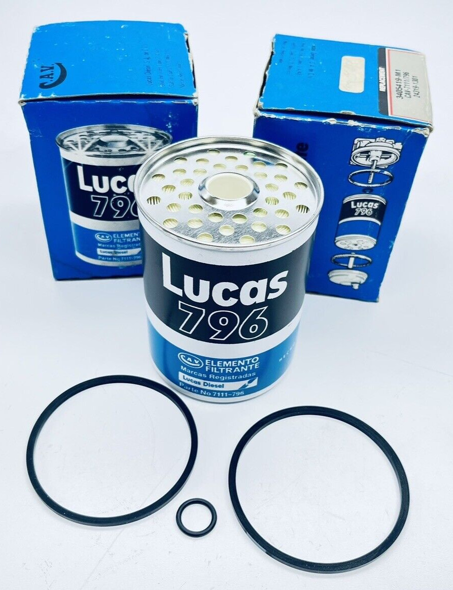 LOT OF 2 UNUSED LUCAS 7111-796 FUEL ELEMENT FILTER 796
