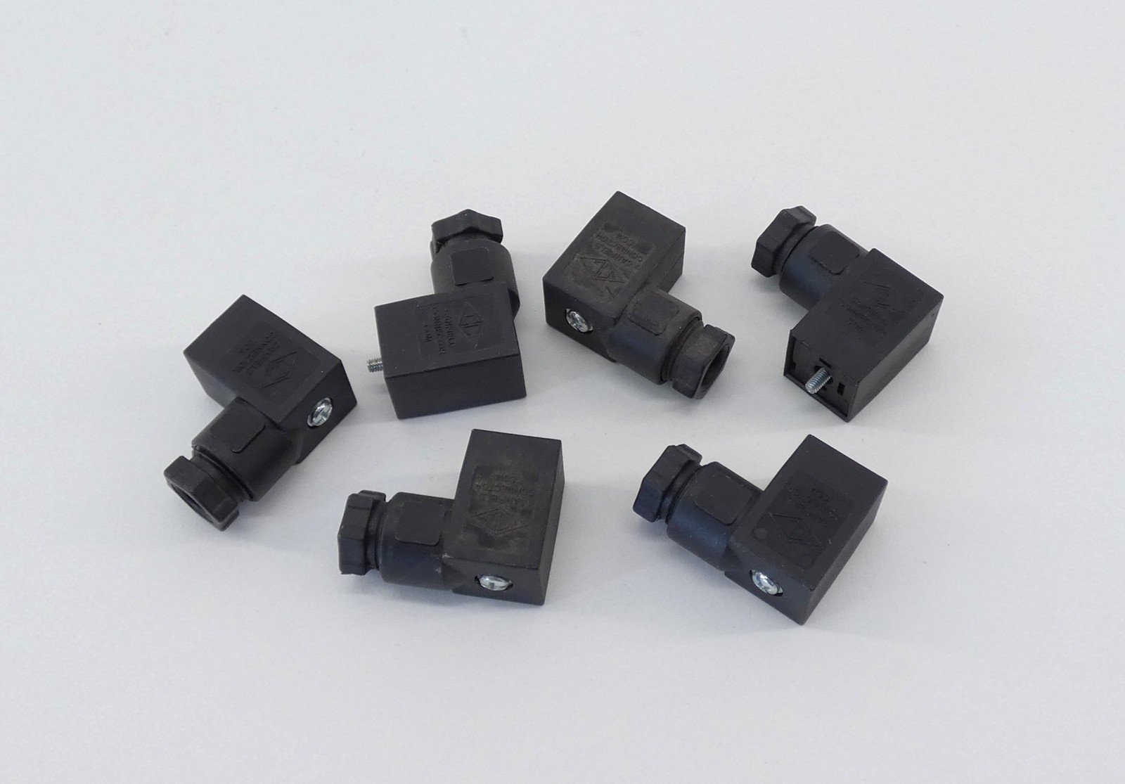 *Lot of 6* Canfield Connector Type 50 Solenoid Valve Connector