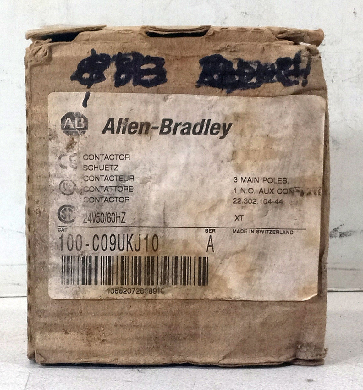 1 NEW ALLEN BRADLEY 100-C09UKJ10 SERIES A CONTACTOR NIB ***MAKE OFFER***