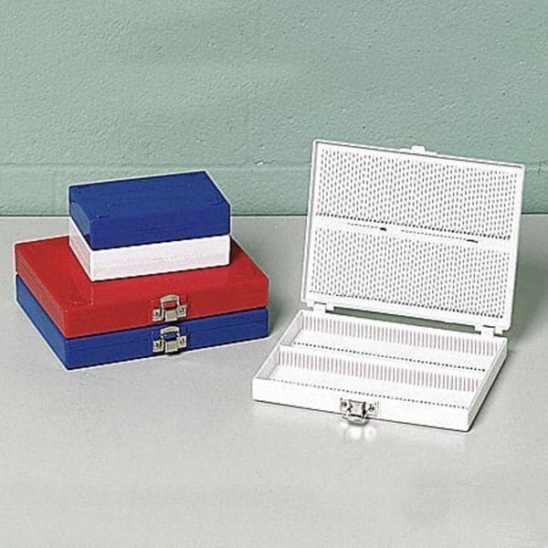 Heathrow Scientific Hs15994r Microscope Slide Box 100 Slotted Wh He