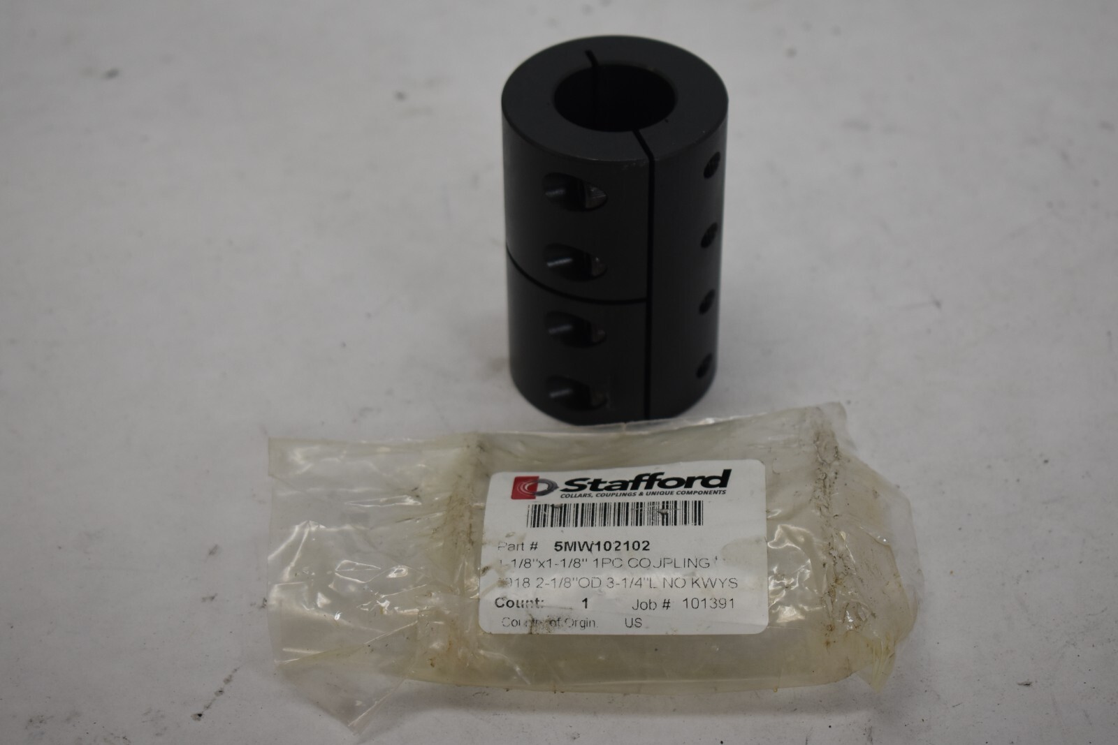 Stafford 5MW102102 Remachinable One Piece Split Coupling 1-1/8″ x 1-1/8″ 101391