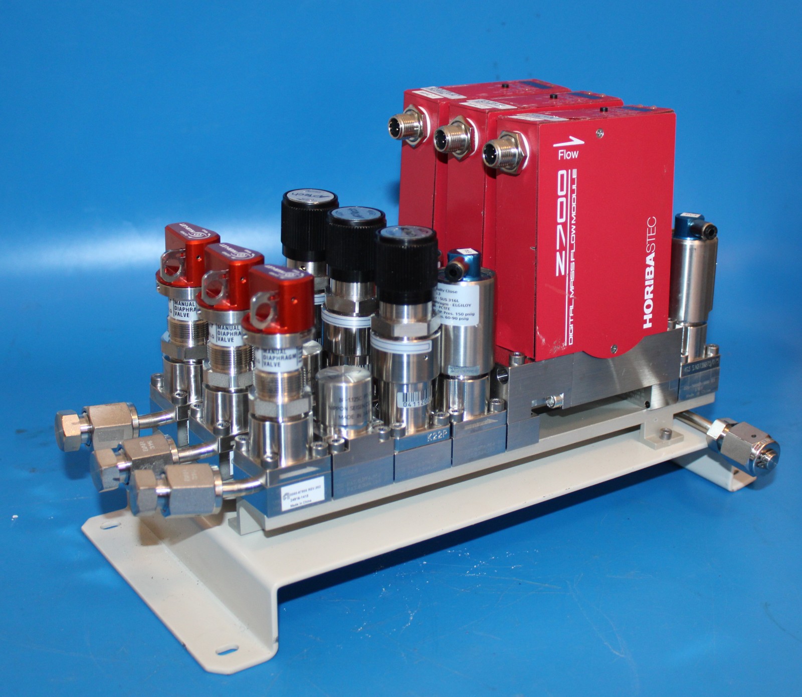 Applied Materials AMAT Assembly Horiba Gas Mass Flow Controller Gas Panel
