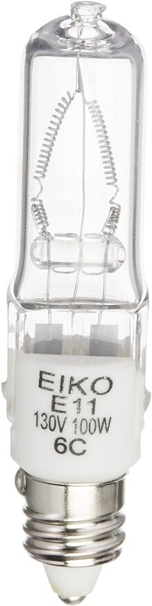 Eiko Q100CL/MC/2V-130V 130V 100W T-4 E11 Screw Base (1349)