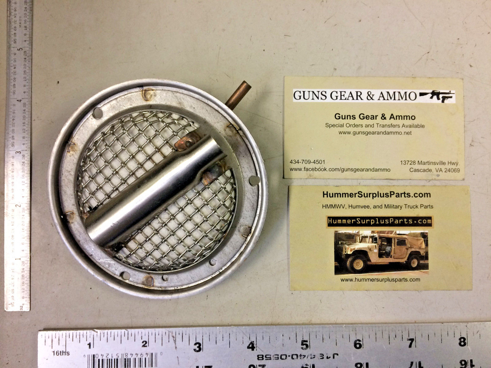 DCM Manufacturing B55101-G1 Burner Plate NSN 2540-01-167-4294 – NEW – F2117