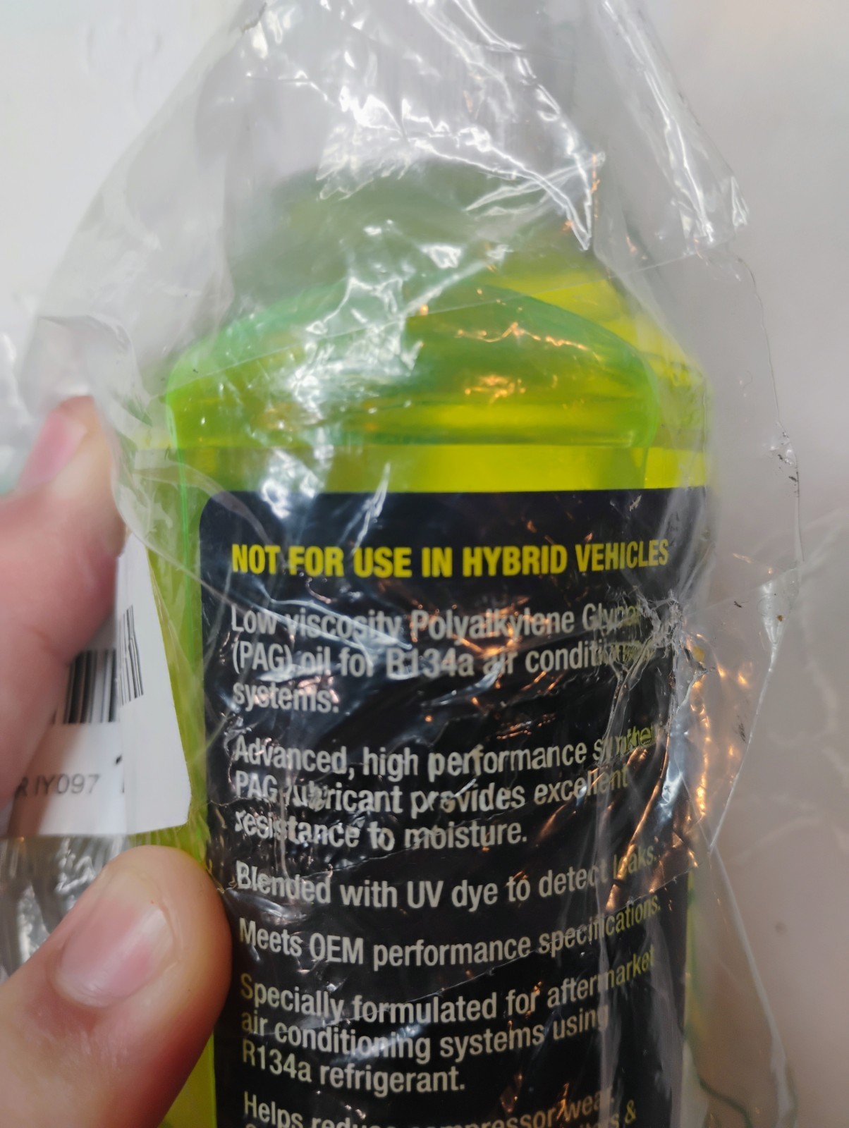 Supercool P46-8D A/C Compressor Pag Lubricant, W/Uv Dye Plastic Bottle 8oz