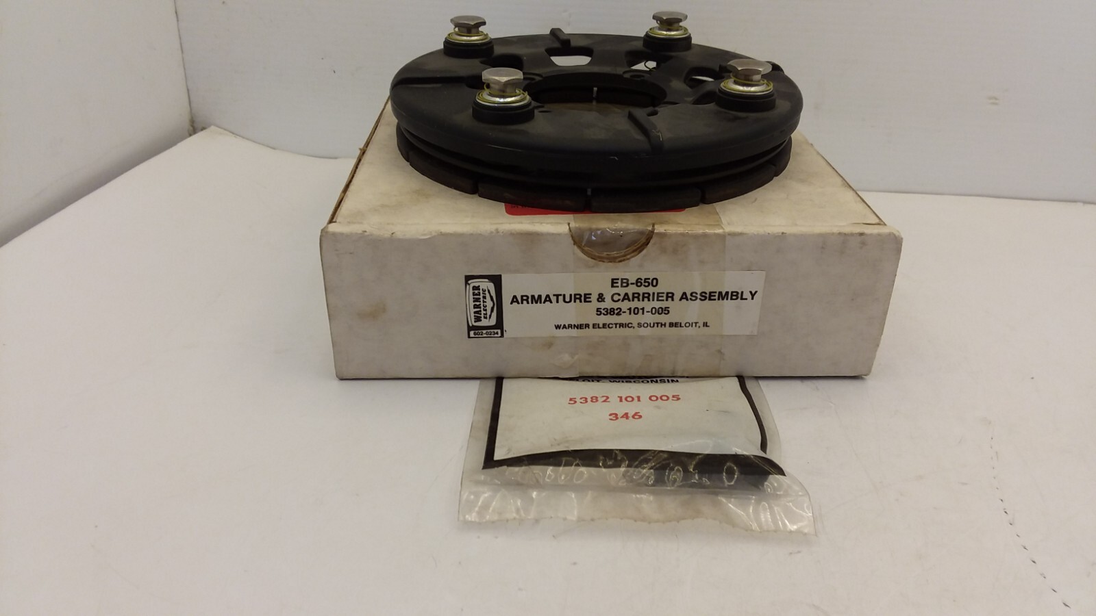 WARNER EB-650 ELECTRO BRAKE 3600RPM 1 3/8IN BORE 35W 90VDC NIB