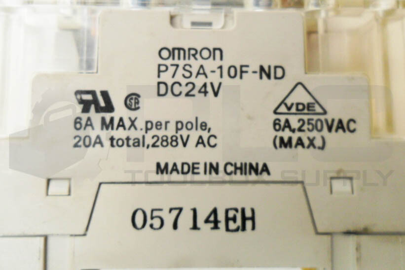 LOT OF 3 OMRON P7SA-10F-ND RELAY BASE 6A 250VAC W/ G7SA-3A1B RELAY 24VDC