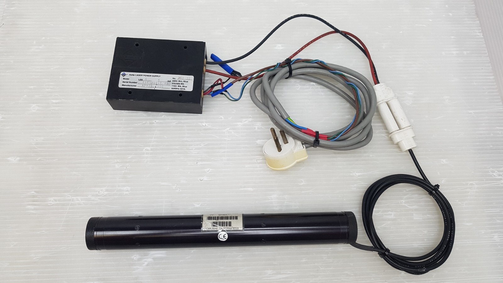 MELLES GRIOT 05-LHR-289, W/ AEROTECH HeNe LASER POWER SUPPLY 5
