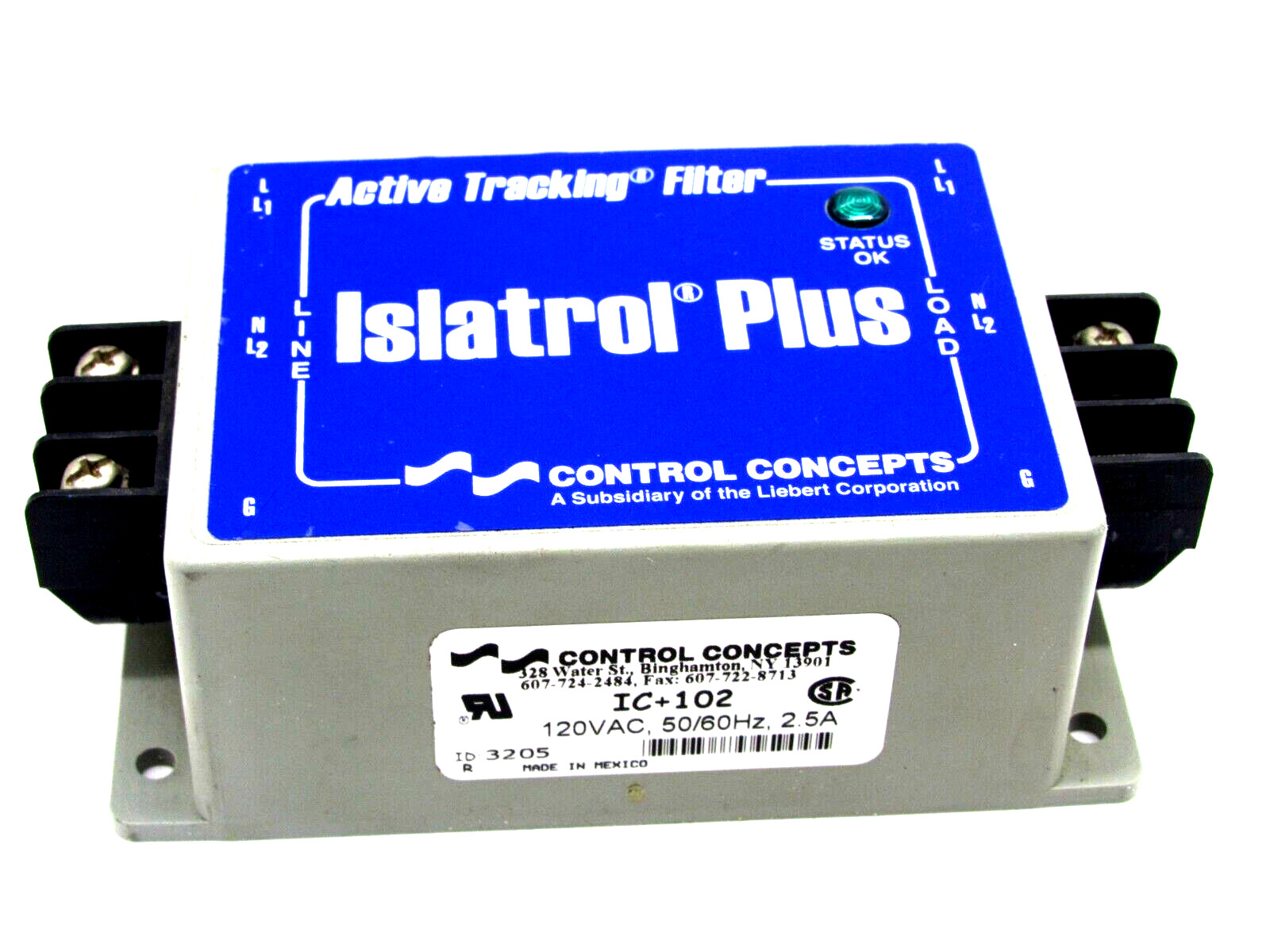 USED CONTROL CONCEPTS IC+102 ACTIVE TRACKING FILTER IC102