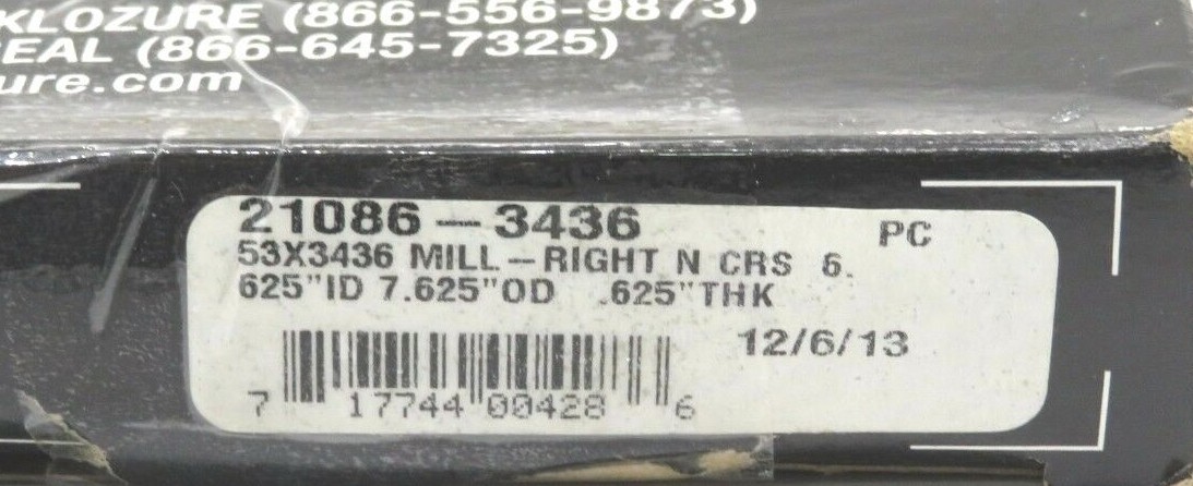 NEW GARLOCK KLOZURE 21086-3436 OIL SEAL 210863436