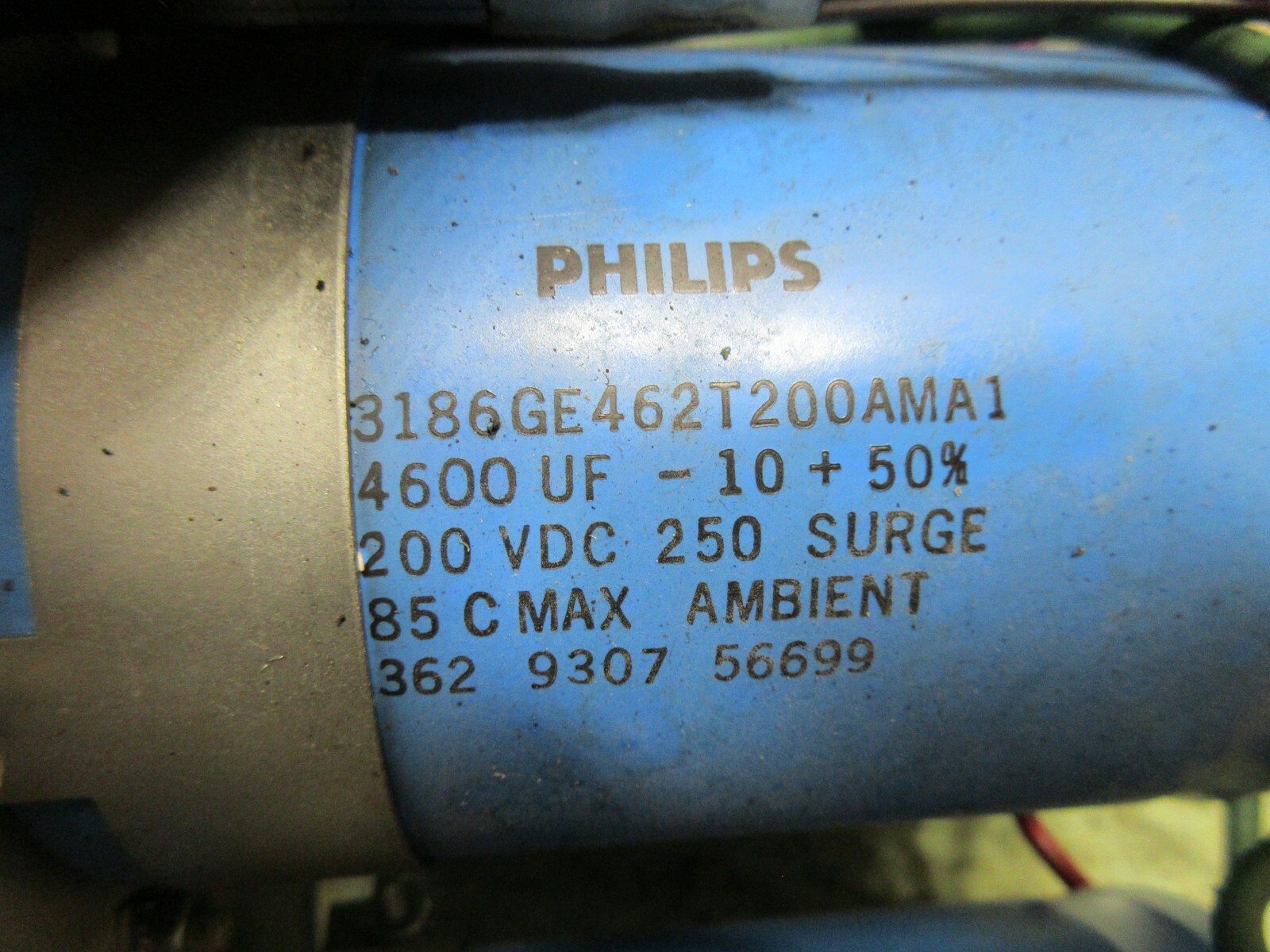AEROTECH APR DRIVE CHASSIS 8-052-1025 PHILIPS CAPACITOR 3186GE462T200AMA1 EACH 1