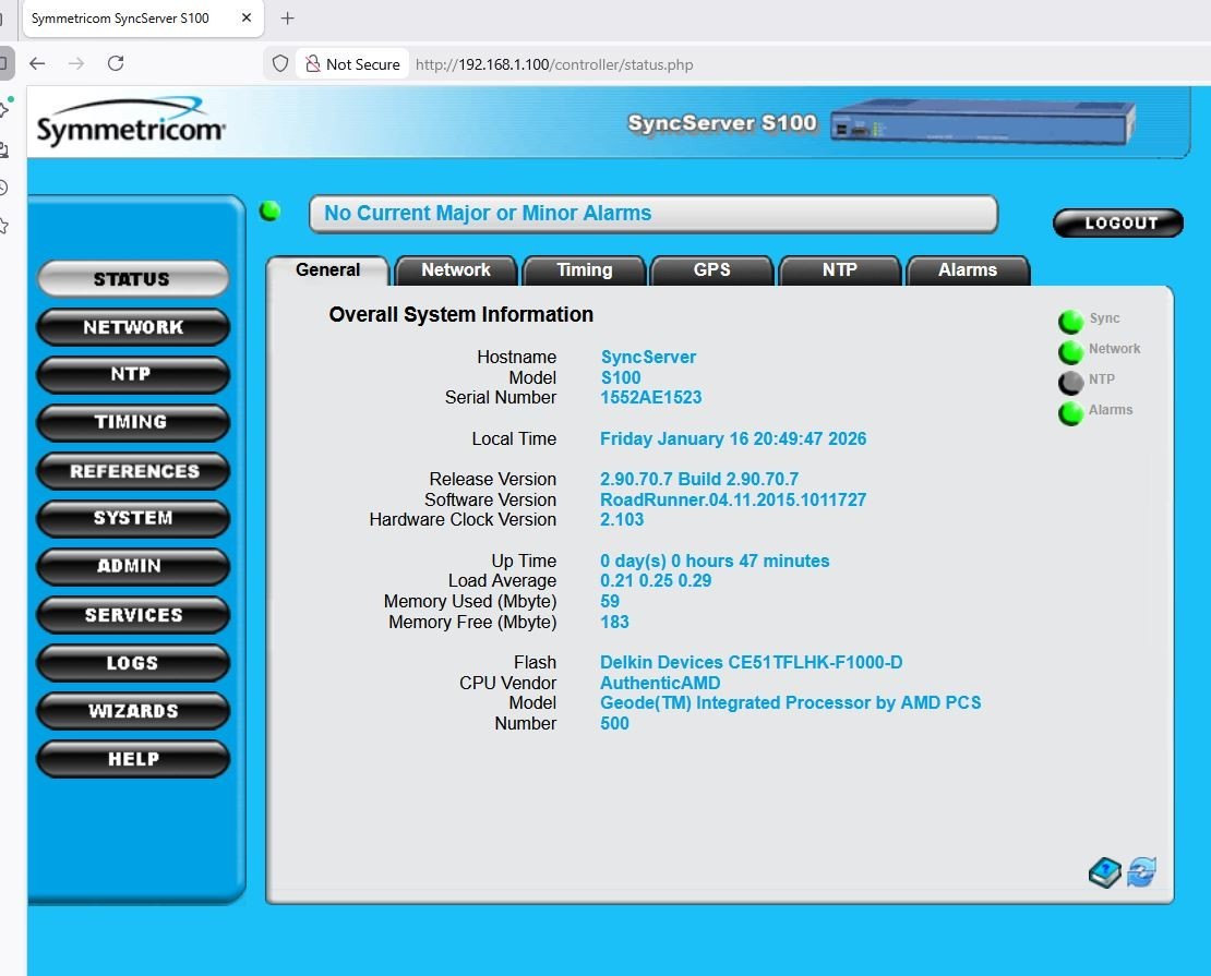 Microsemi syncserver S100 NTP server with Rubidium stand, GT-8736D GPS, #2