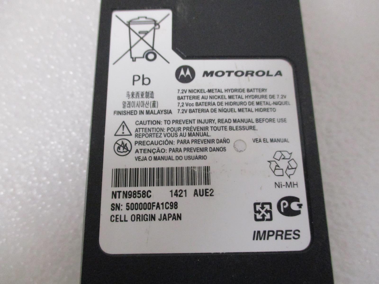 OEM MOTOROLA NTN9858C IMPRES 7.2V Ni-MH Rechargeable Battery
