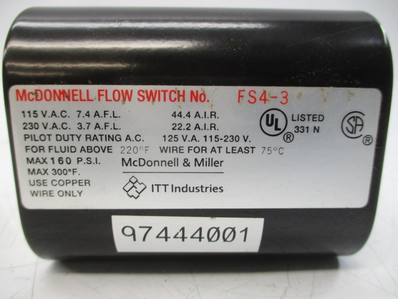 MCDONNELL FS4-3 115/230VAC 160PSI UNMP