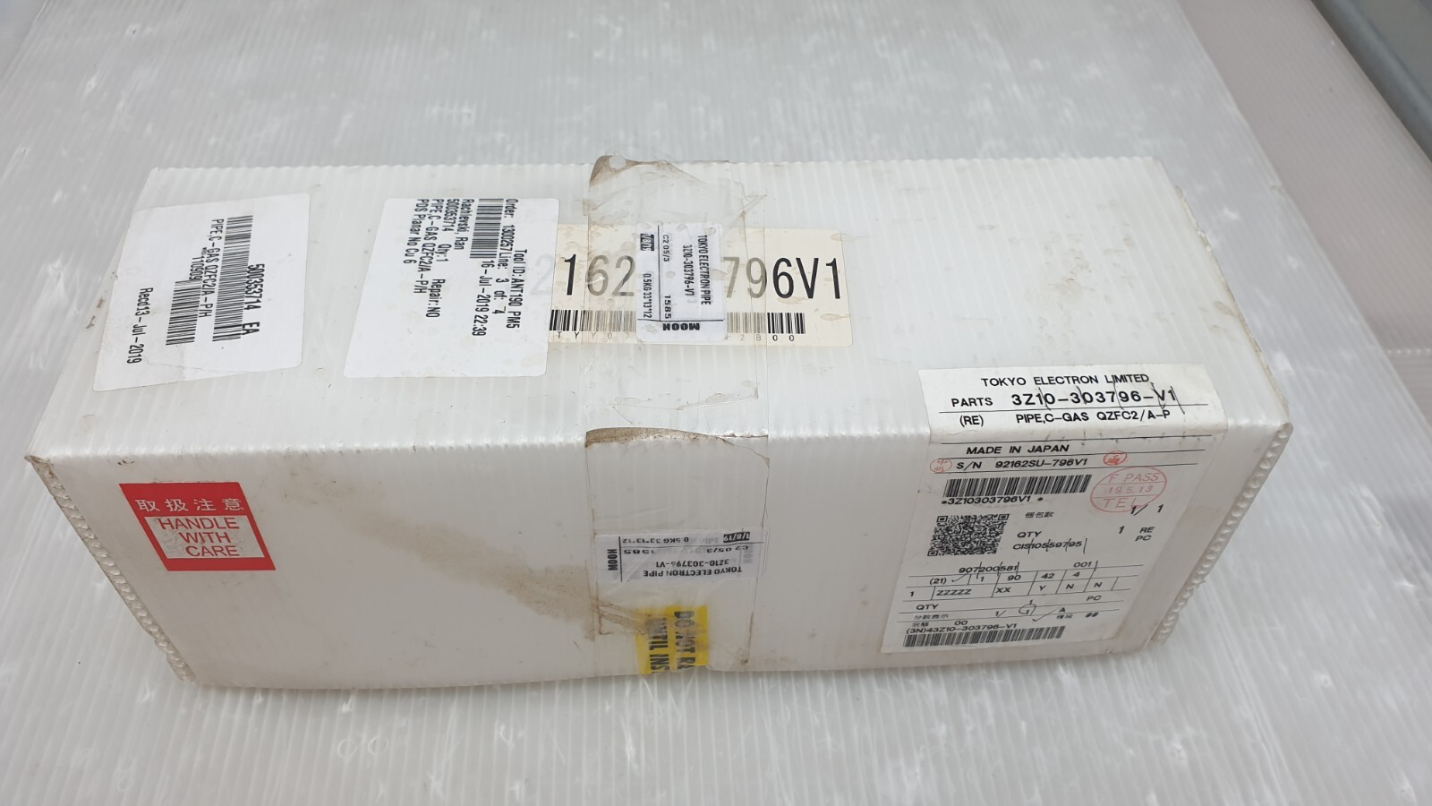 TEL Tokyo Electron 3Z10303796V1, 92342SU-758V1 Pipe C-Gas Inject