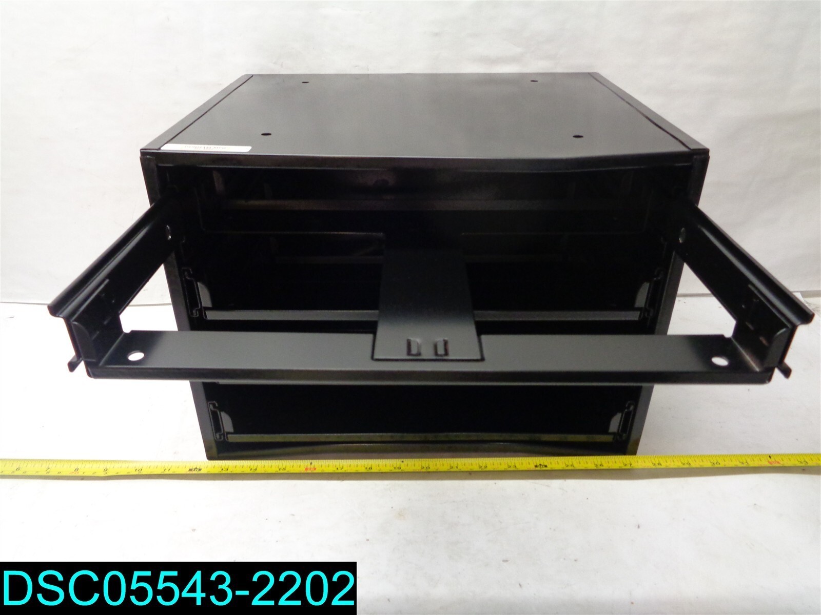 DENTED Durham Slide Rack 307-08-S561 Compartment Storage Boxes Fits Four Boxes