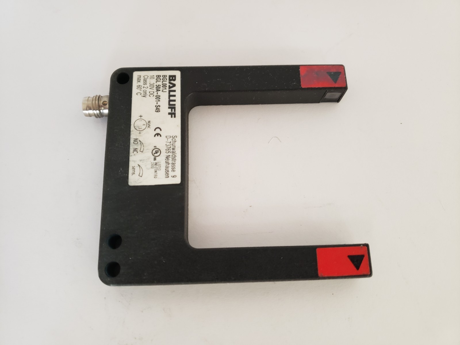 BALLUFF BGL50A-001-S49 FORKED SENSOR PNP NO/NC 10-30V DC (BL001J)