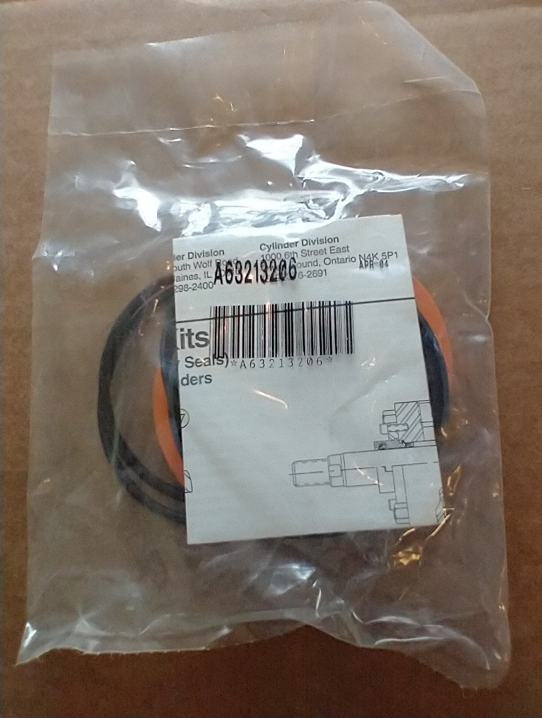 SCHRADER BELLOWS A63213206 SEAL KIT