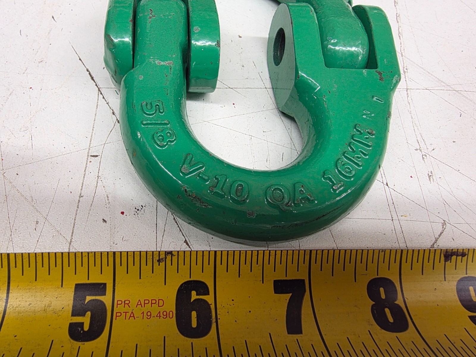 Campbell 5779255 (No Pin) 5/8″ 22600 lb Quick Alloy Green Painted Coupling Link