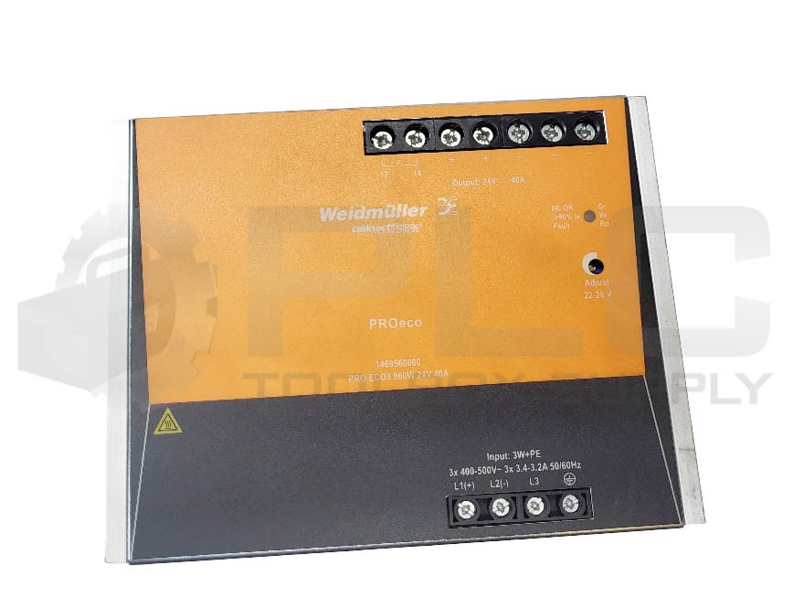 NEW WEIDMULLER 1469560000 DIN RAIL POWER SUPPLY PRO ECO3 960W 24V 40A