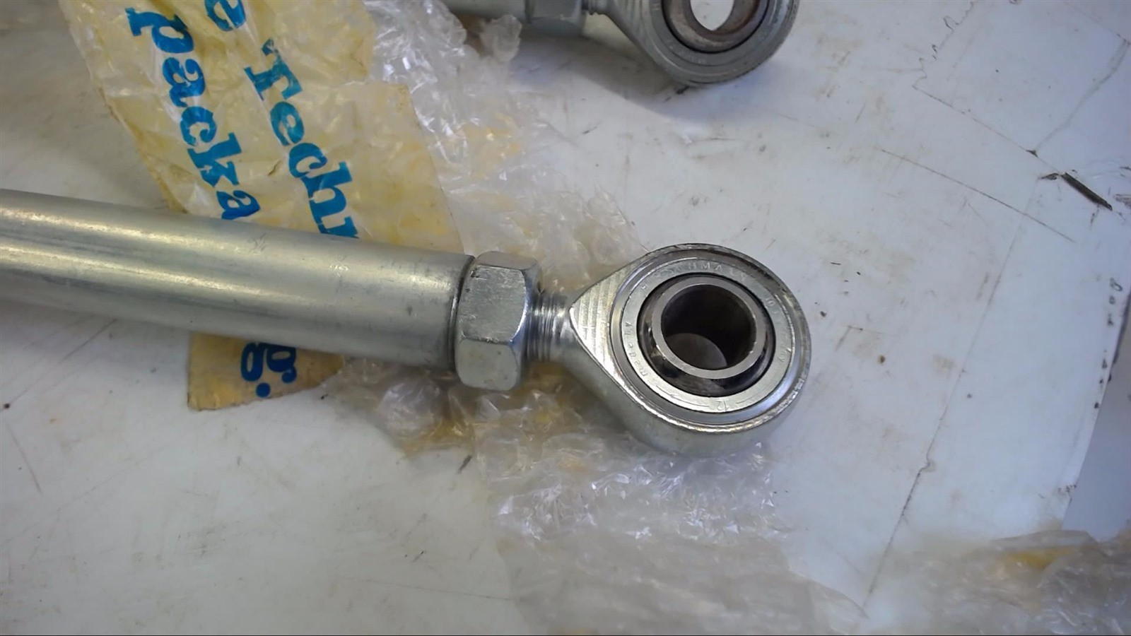 Lot Of 2–Pipe With Rod End Bearing 12 Mm Bore