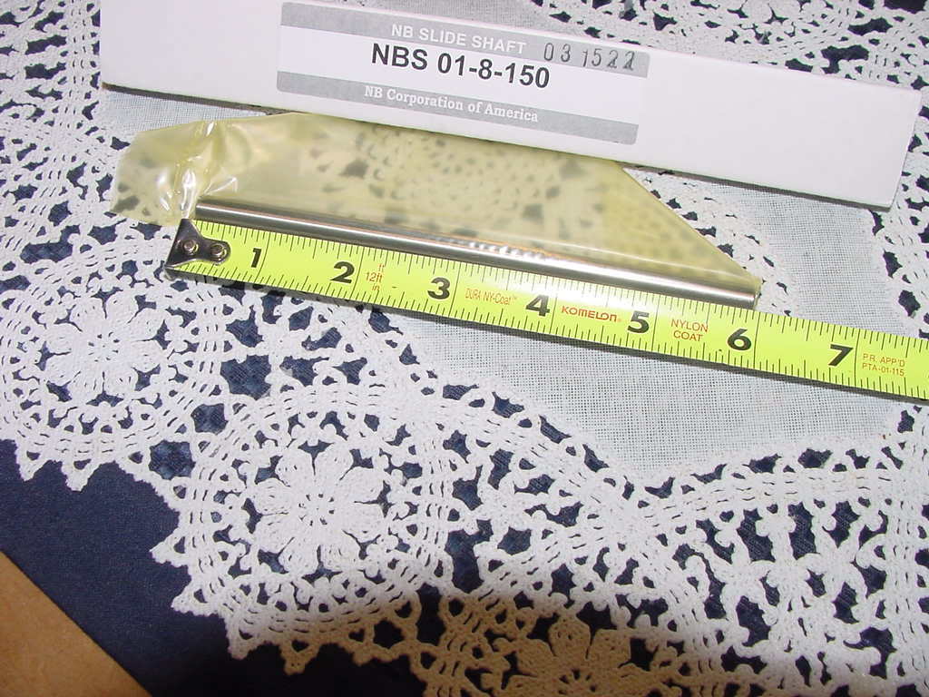 NB Corporation of America NBS 01-8-150 NB Slide Shaft, Linear Shaft, NEW In Box!
