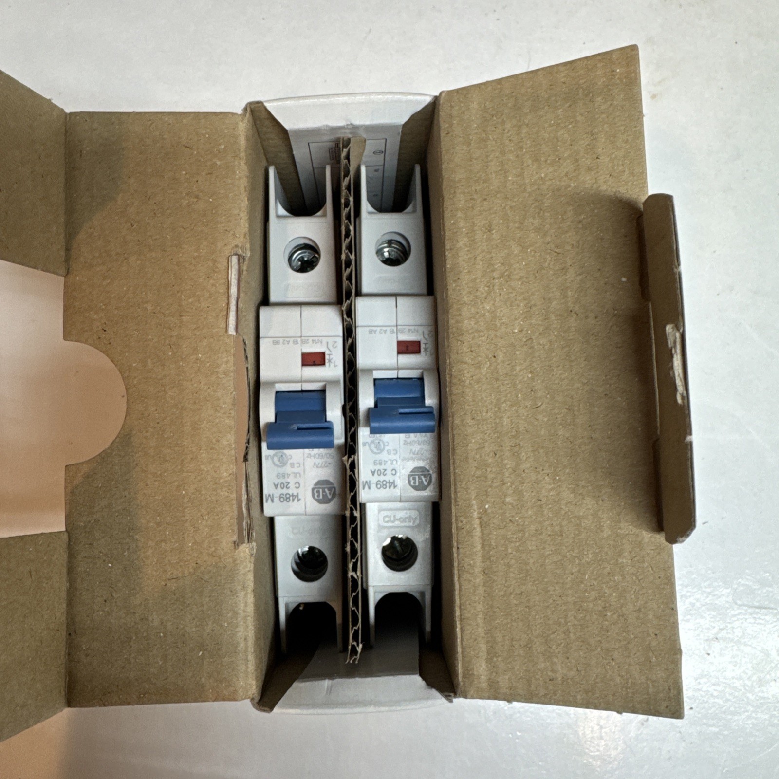 ALLEN BRADLEY 1489-M1C200 SER. D 277V 20A (PKG OF 2)