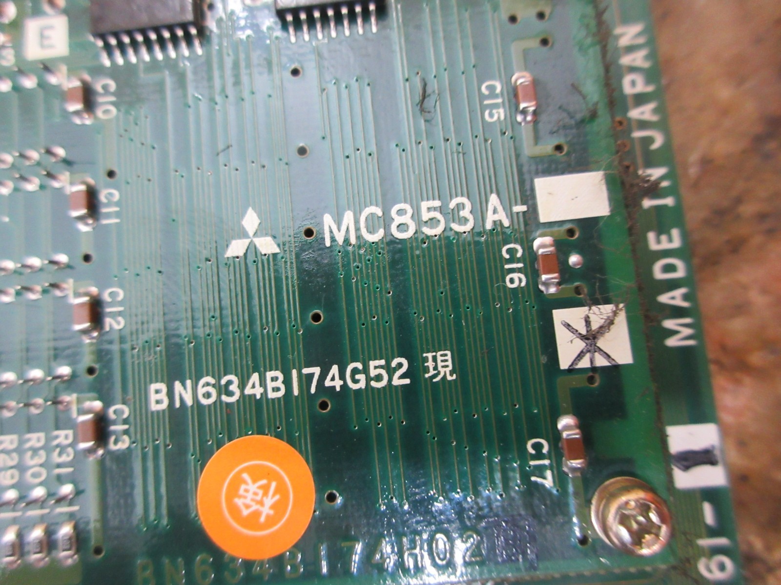 *SPECIAL PRICE* MITSUBISHI MC161C-1 BN634A444G52 BOARD MC853A BN634B174G52