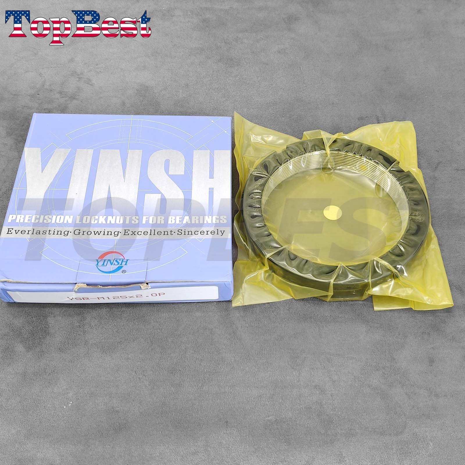 Brand New YSR-M125x2.0P Precision Bearing Lock Nut for Yinsh Radial Locking