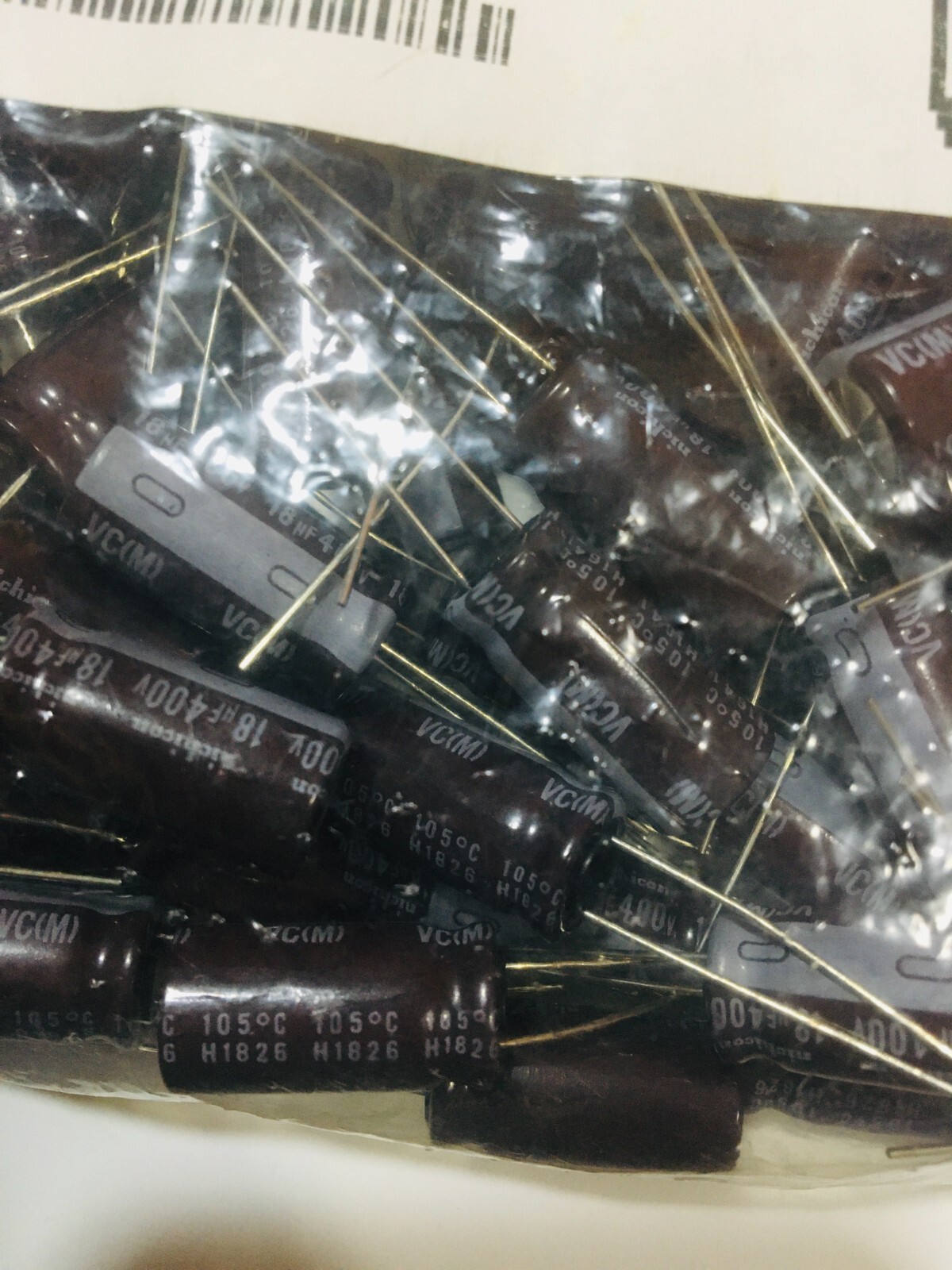 Mouser 647-UVC2G180MPD 400V 18uf (100 pcs)