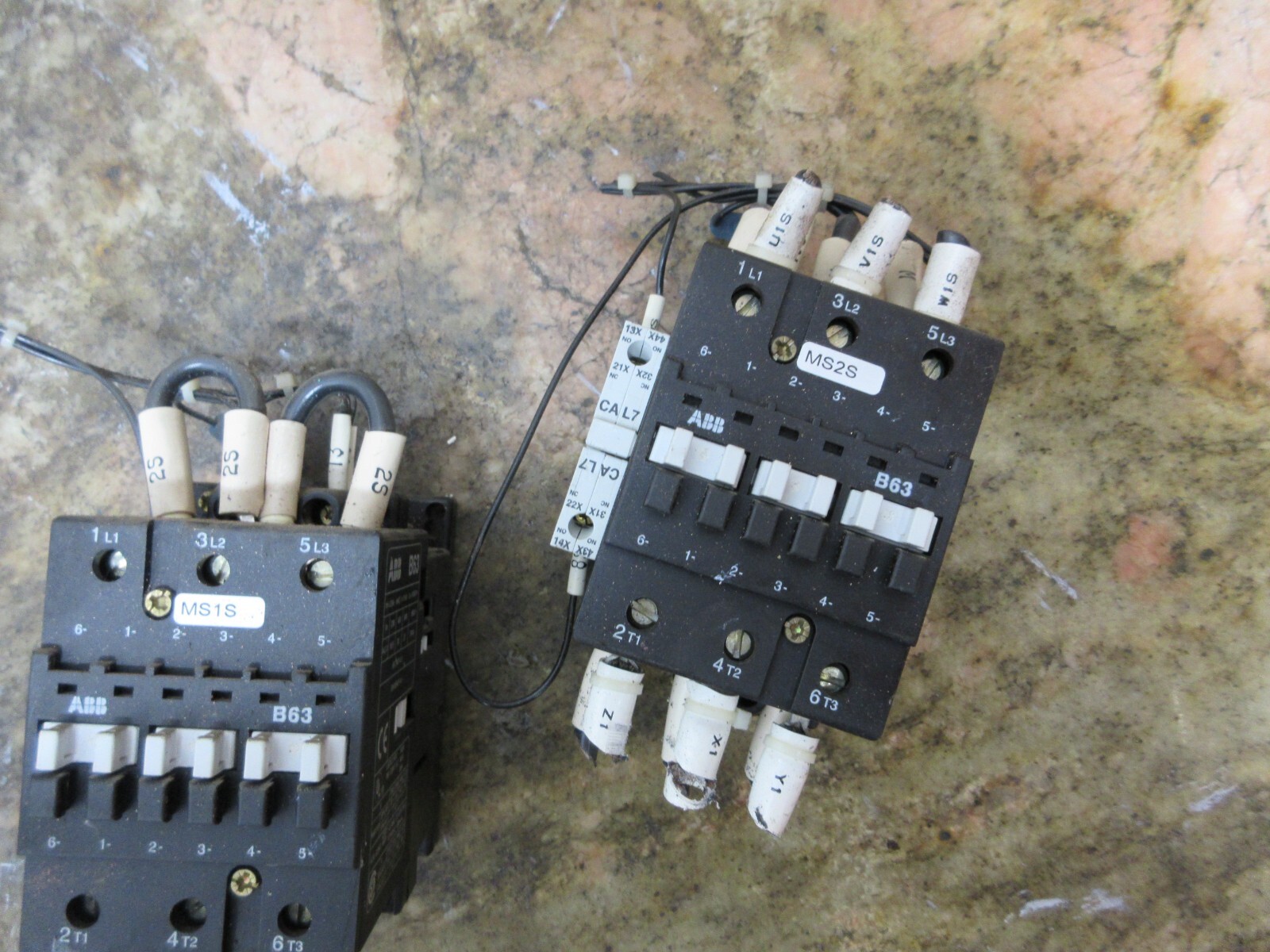 ABB B63 EN 60947-4-1 IEC 947-4-1 CONTACTOR LOT OF 2 PIECES
