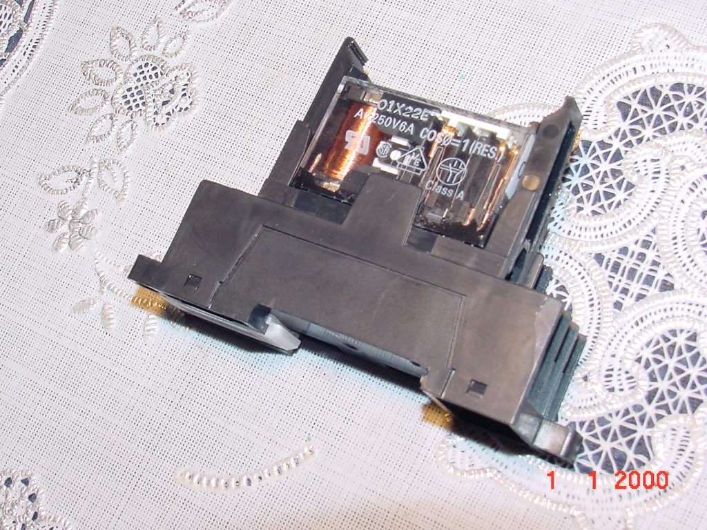 Panasonic AG1S847, Terminal Socket for Din Rail, with Omron G7SA2A2B, 12VDC NEW!