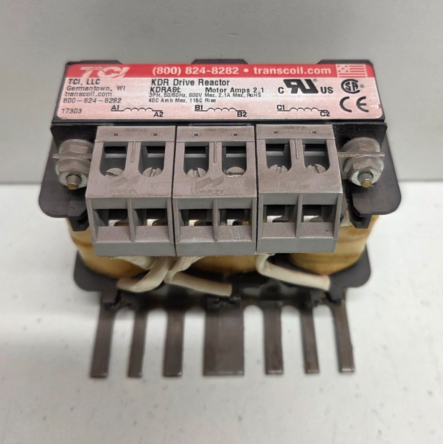 GUARANTEED! TCI 2.1A 3PH 600V DRIVE REACTOR KDRA8L