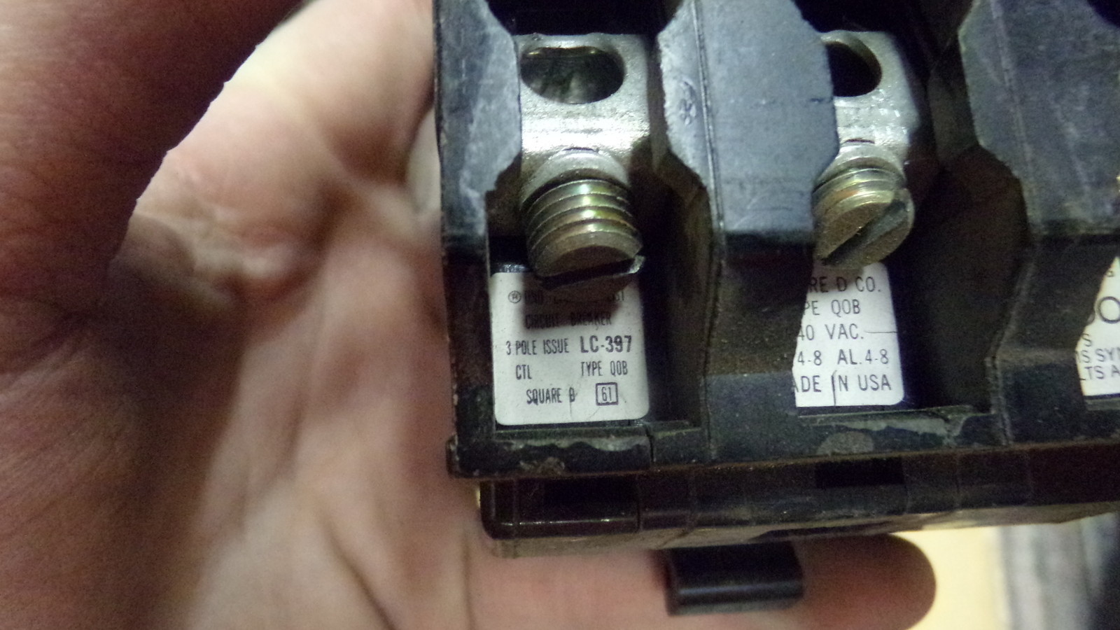 Square D 3-Pole Circuit Breaker 50A Issue LC-397 *FREE SHIPPING*