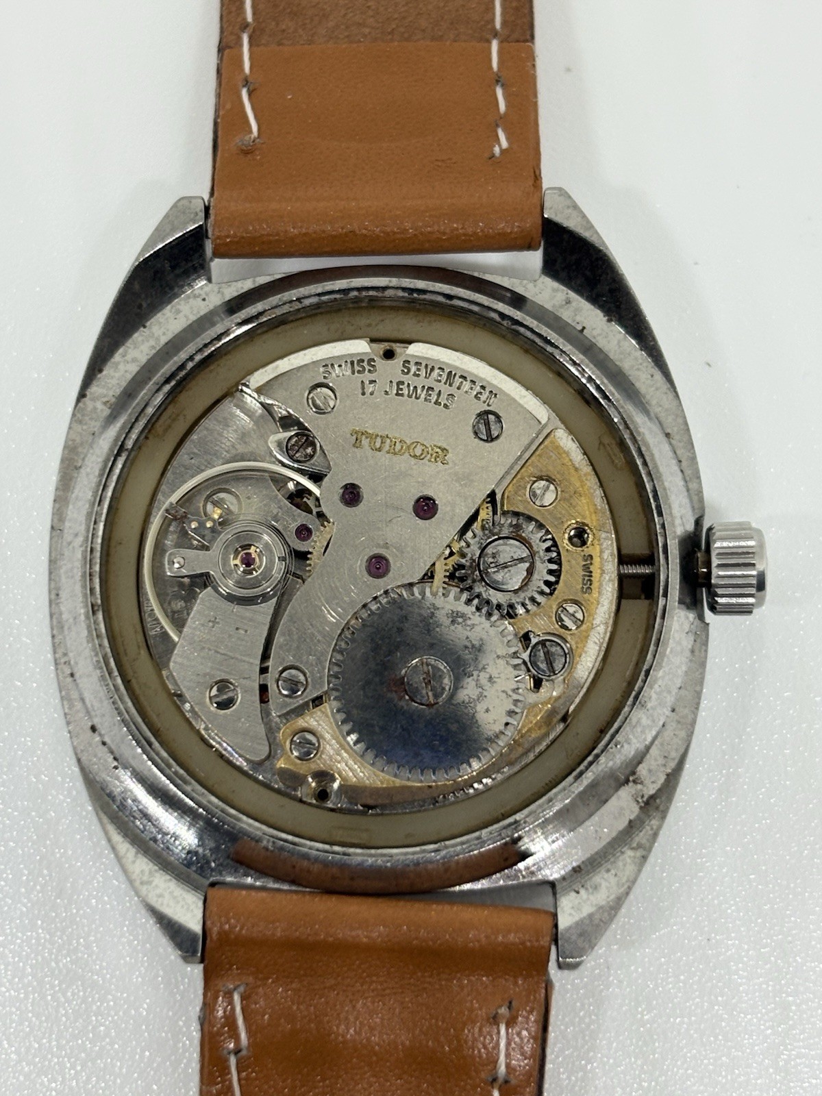 Vintage Tudor Oyster 17 Jewels Manual Winding Swiss Made Men’s Watch White Dial