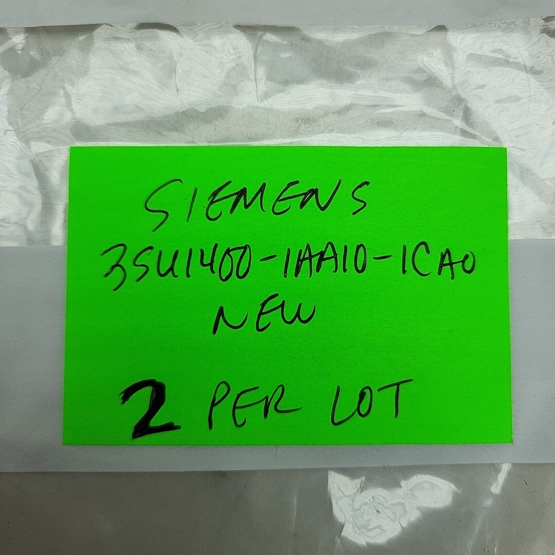 2 Pk Siemens 3SU1400-1AA10-1CA0 Contact Block SPST-NC Screw Terminal Front Mount