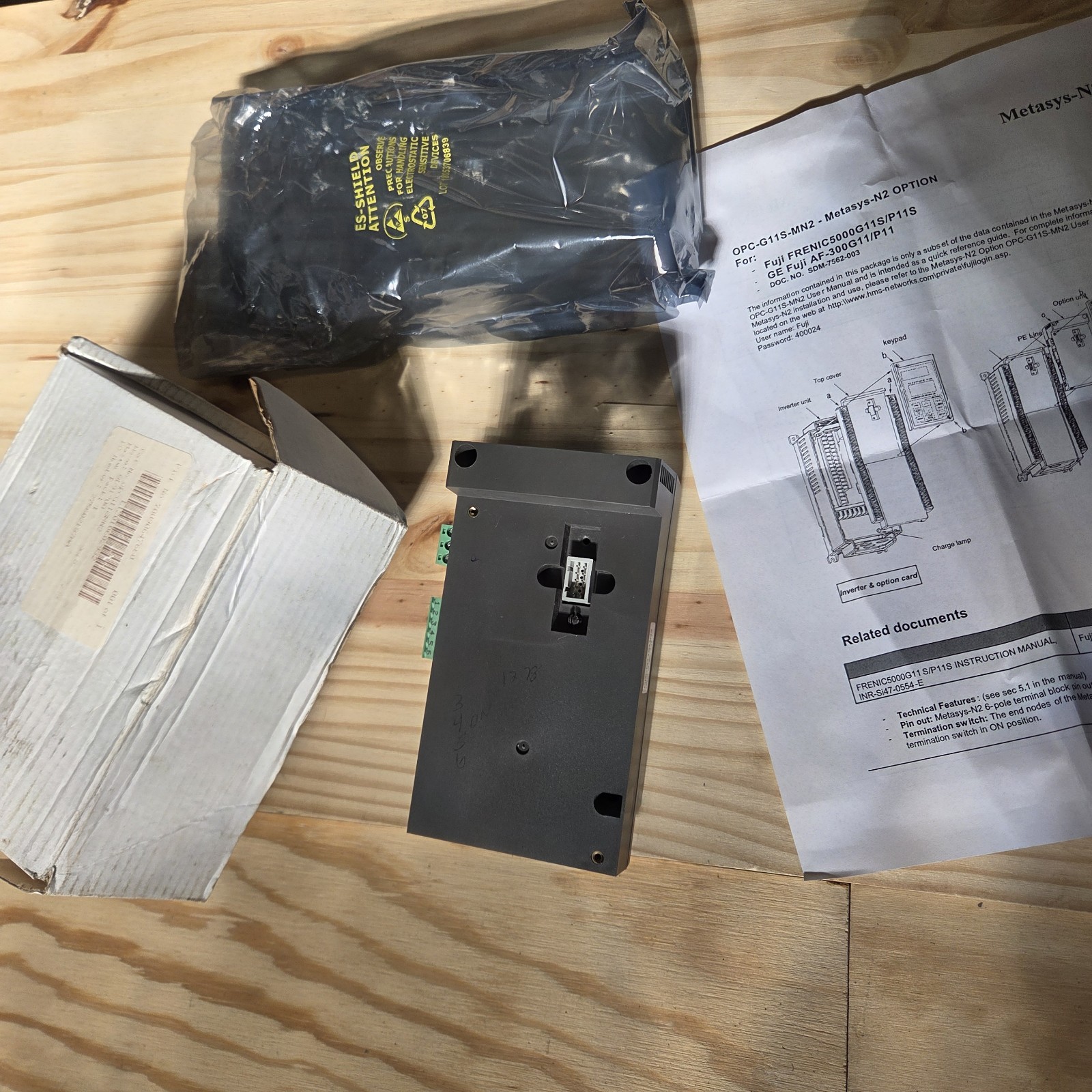 Fuji Electric OPC-G11S-MN2 Metasys N2 Communication Card for FRENIC 5000 G11/P11