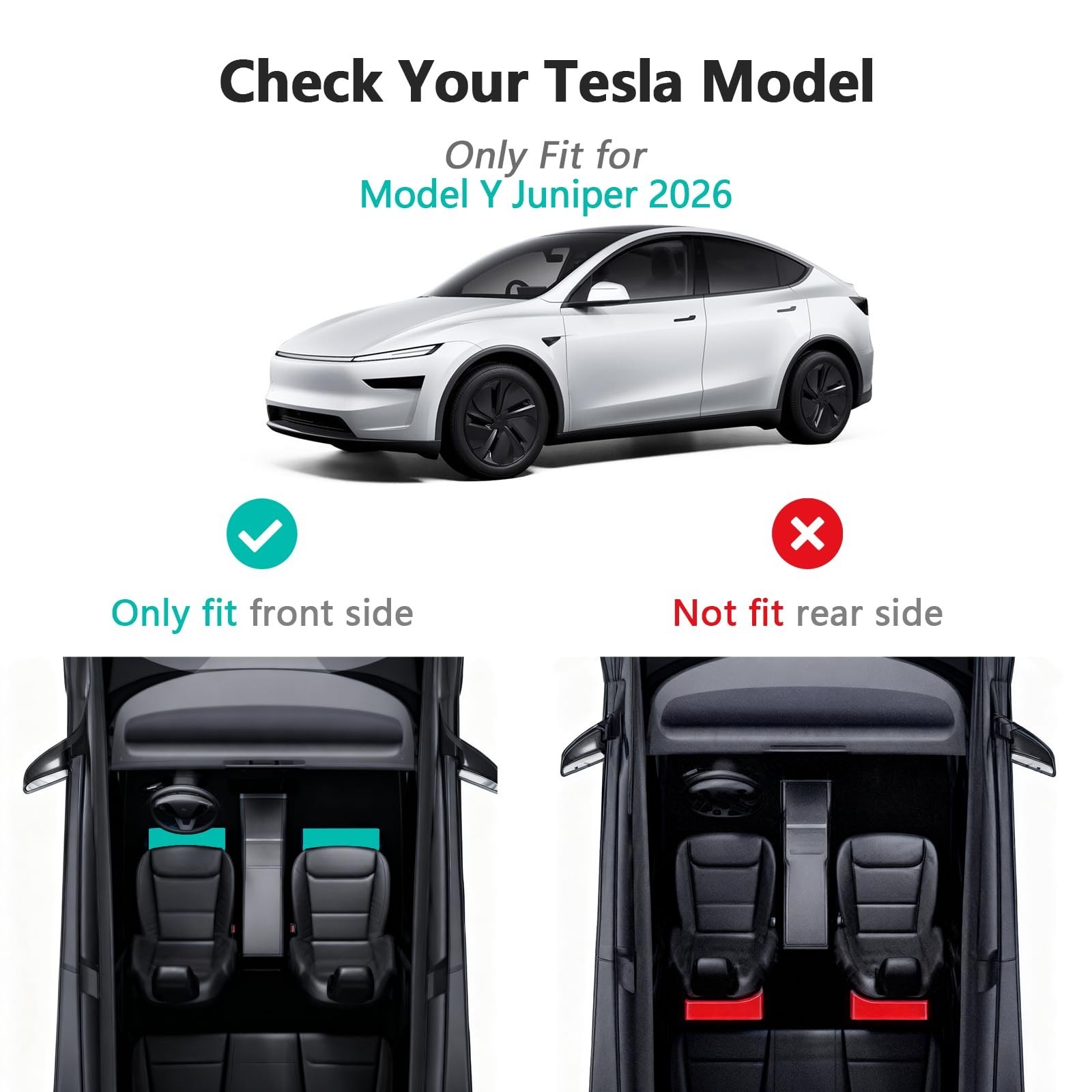 Upgraded Under seat Storage Tray with Lid for Tesla Model Y Juniper 2026, Hid…