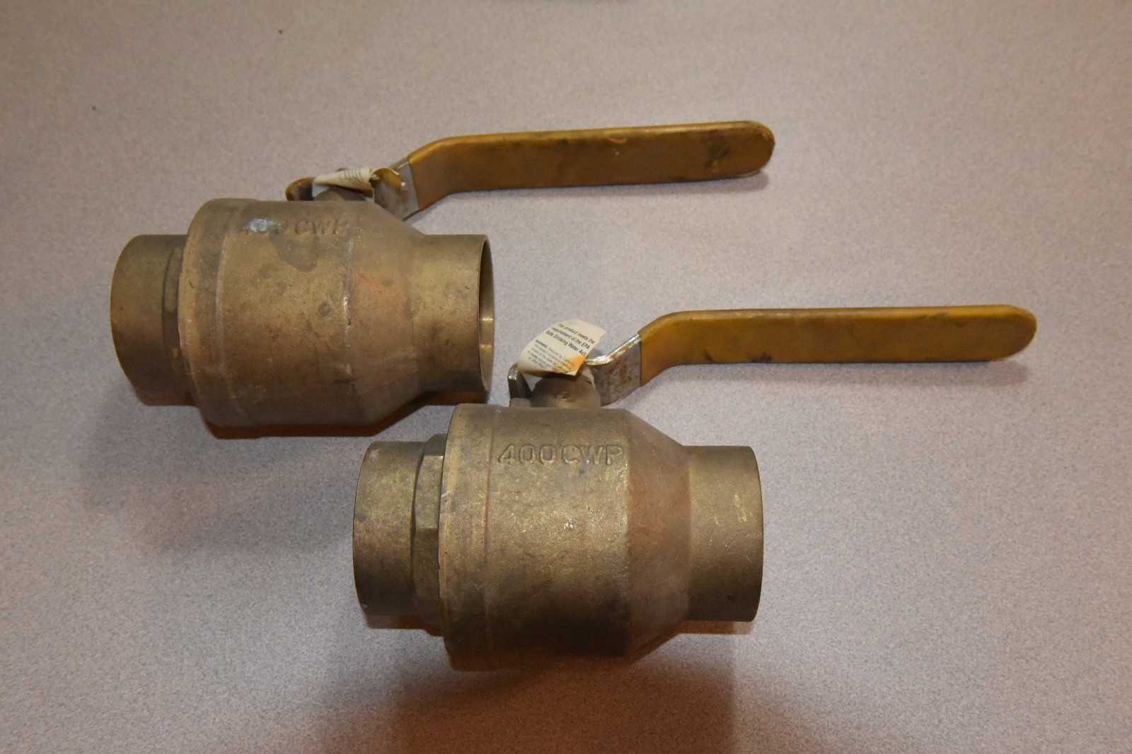 Lot of (2) Apollo 94A-209-01 – 2-1/2″ Brass Ball Valve Full Flow 400PSI Sweat