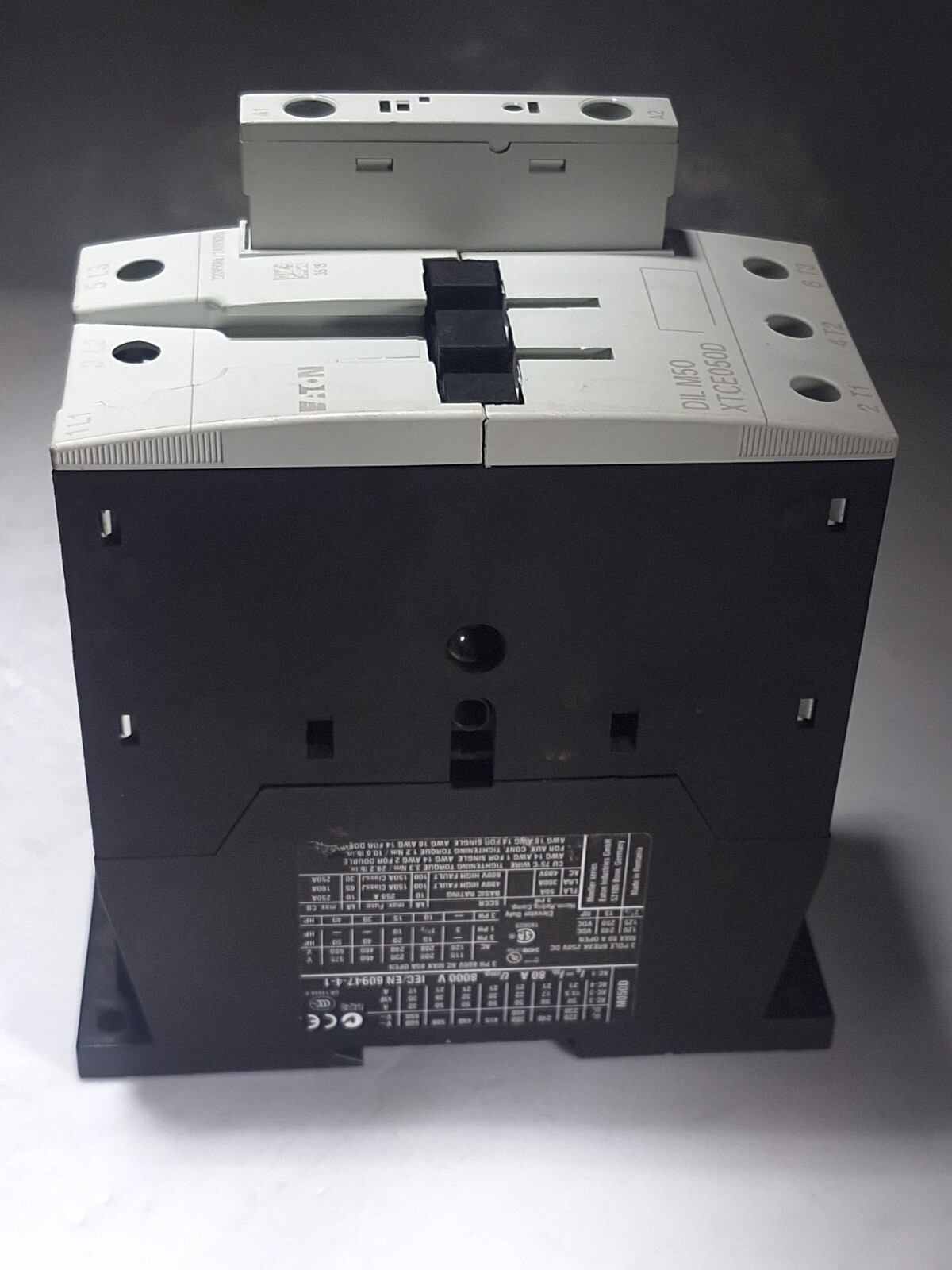 EATON KLOCKNER MOELLER XTCE050D00B DILM50 220/240V 50A CONTACTOR – 46 AVAILABLE