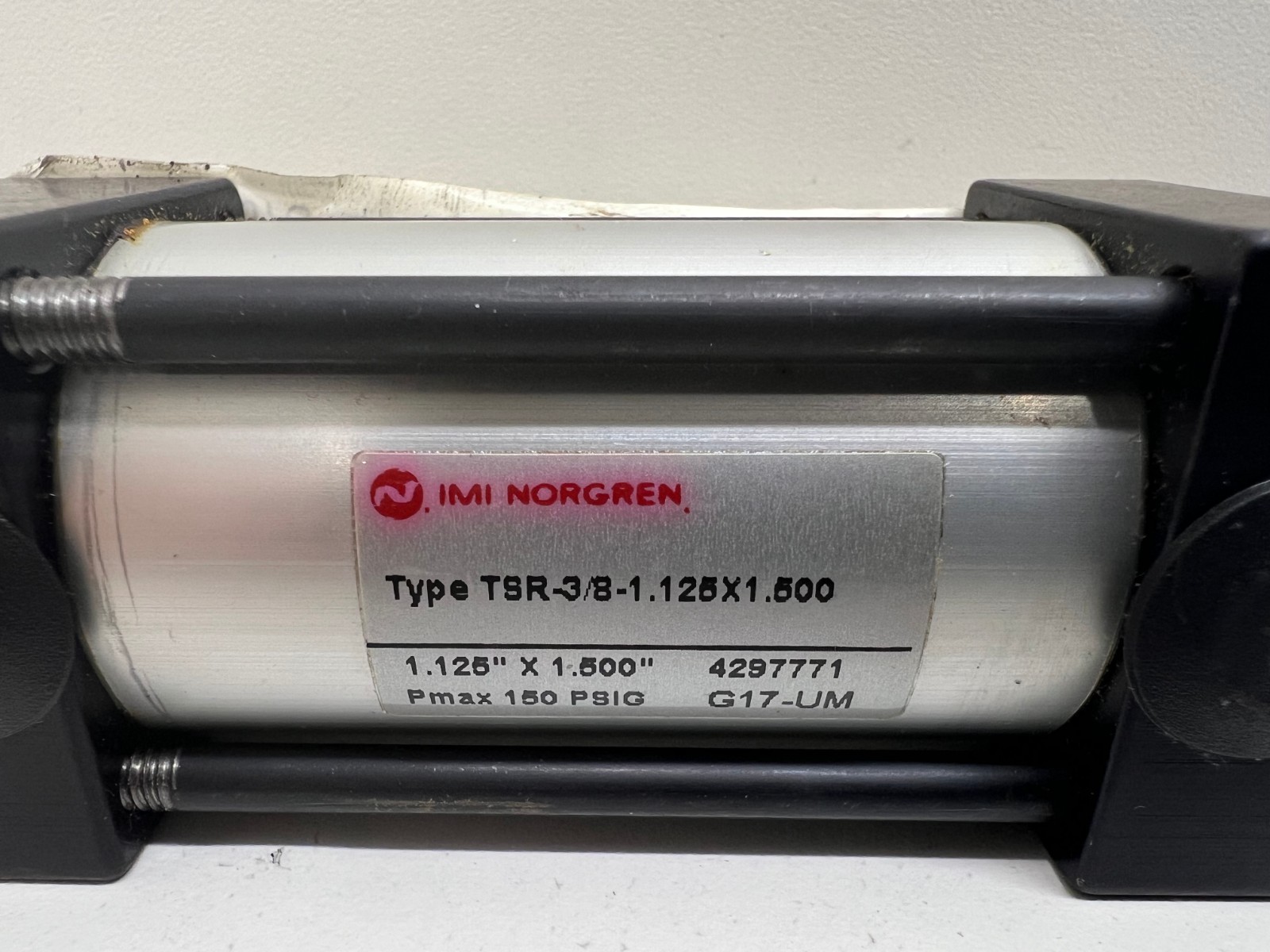 NEW OLD STOCK! NORGREN 1.125″X1.5″ PNEUMATIC CYLINDER TSR-3/8-1.125X1.500