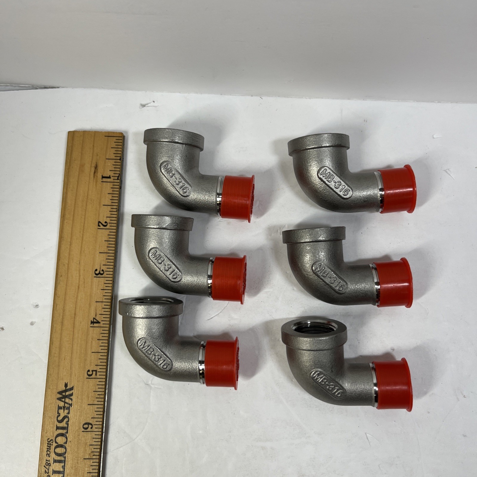 Pipe Fitting Elbow Connectors Stainless # 150-1/2 MB-316